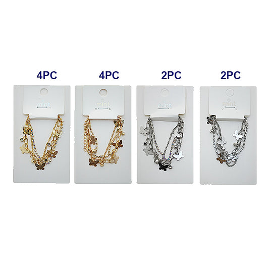JAB49597 - Butterfly Chain Bracelet Set