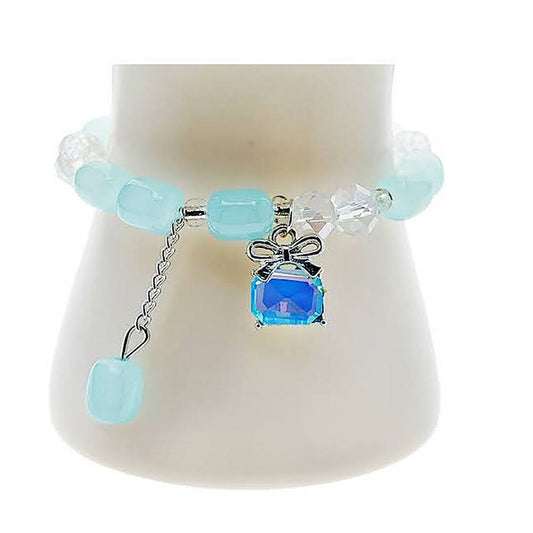 Bow Charm Bead Bracelet