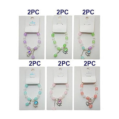 Cat Charm Bead Bracelet