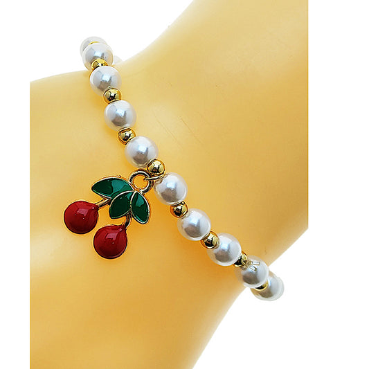 JAB49897 - Cherry Pearl Bracelet