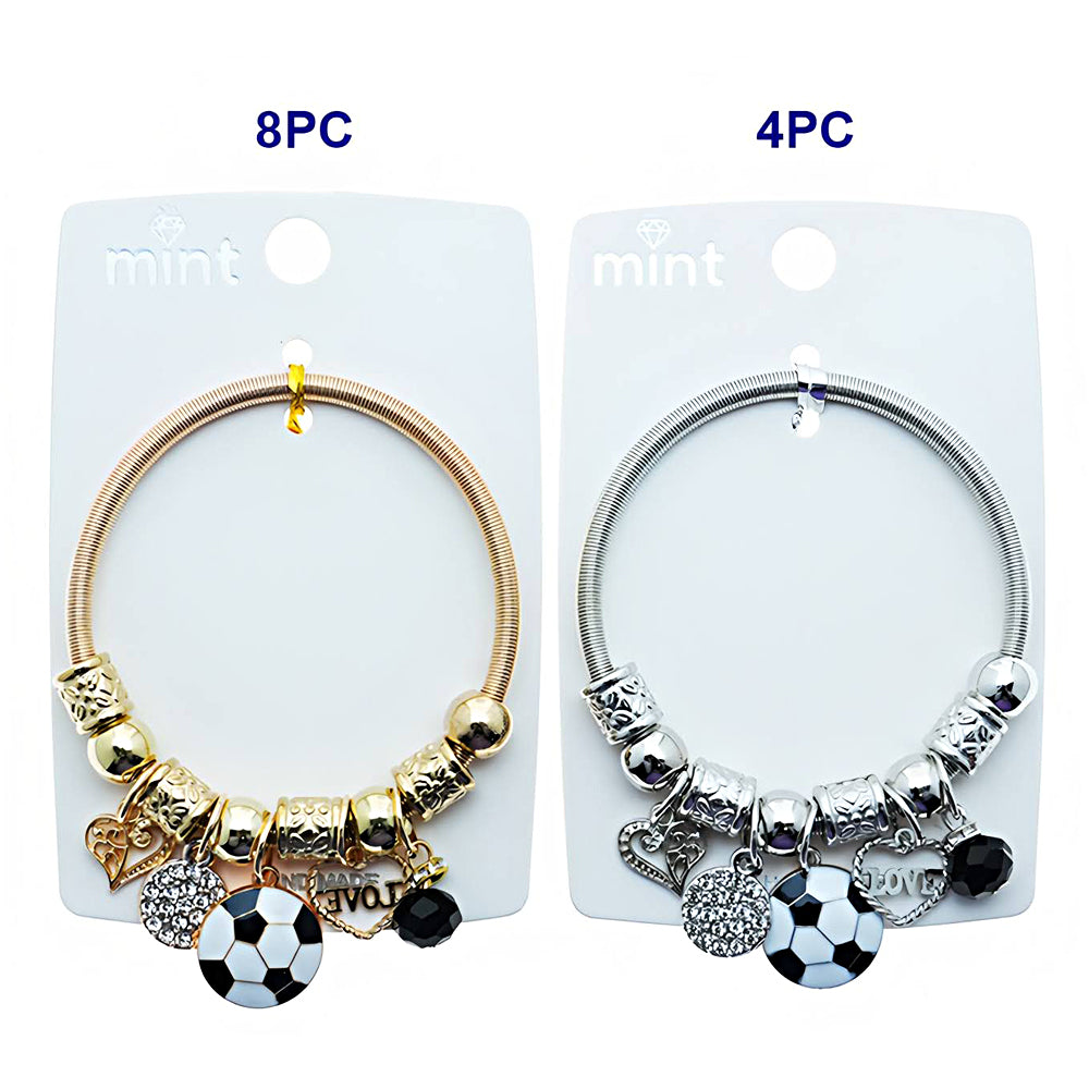 Soccer Ball Charm Bracelet