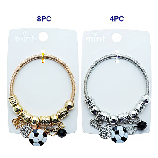 Soccer Ball Charm Bracelet