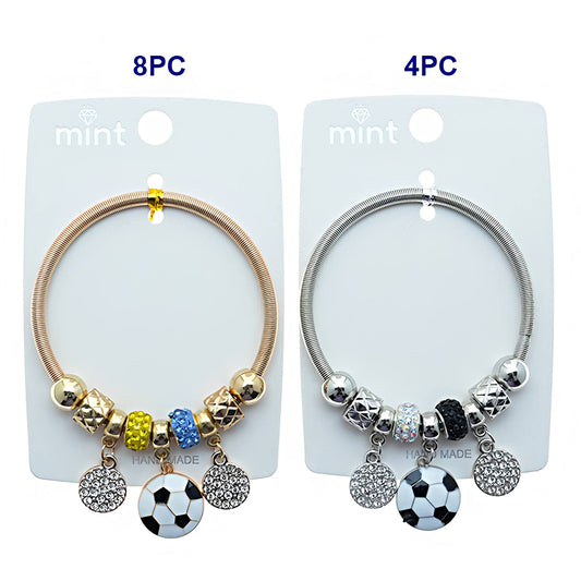 Soccer Ball Charm Bracelet