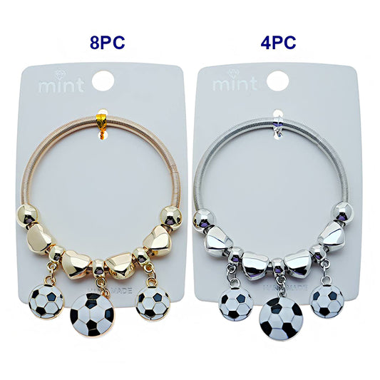 Soccer Ball Charm Bracelet