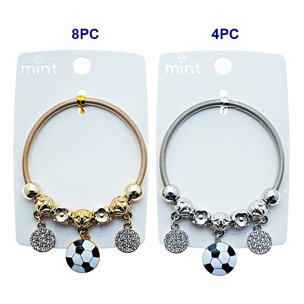 Soccer Ball Charm Bracelet