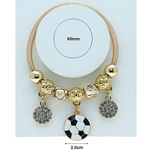 Soccer Ball Charm Bracelet