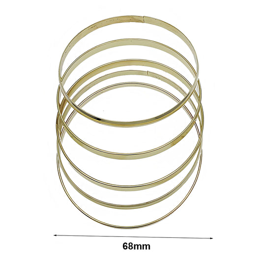 Flat Curve Bangle Bracelet