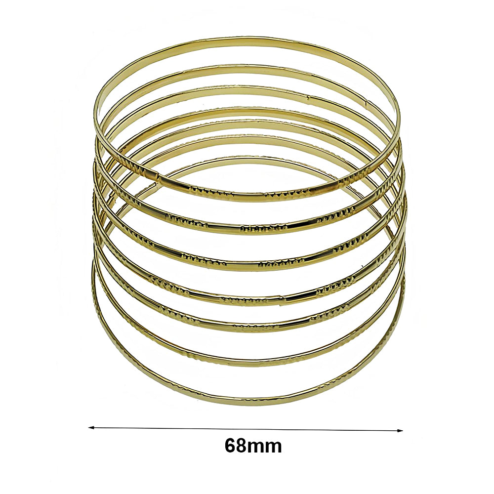 Etched Bangle Bracelet