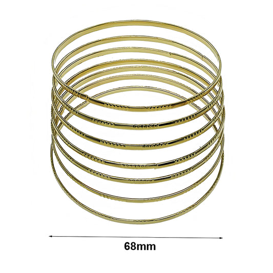 Etched Bangle Bracelet