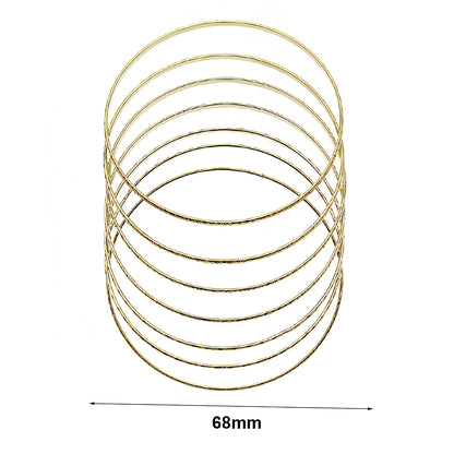 Etched Shimmer Bangle Bracelet