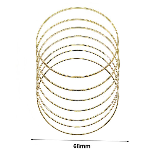 Etched Shimmer Bangle Bracelet