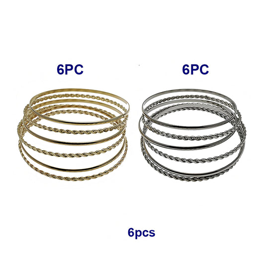 Assorted Twist Bangle Bracelet