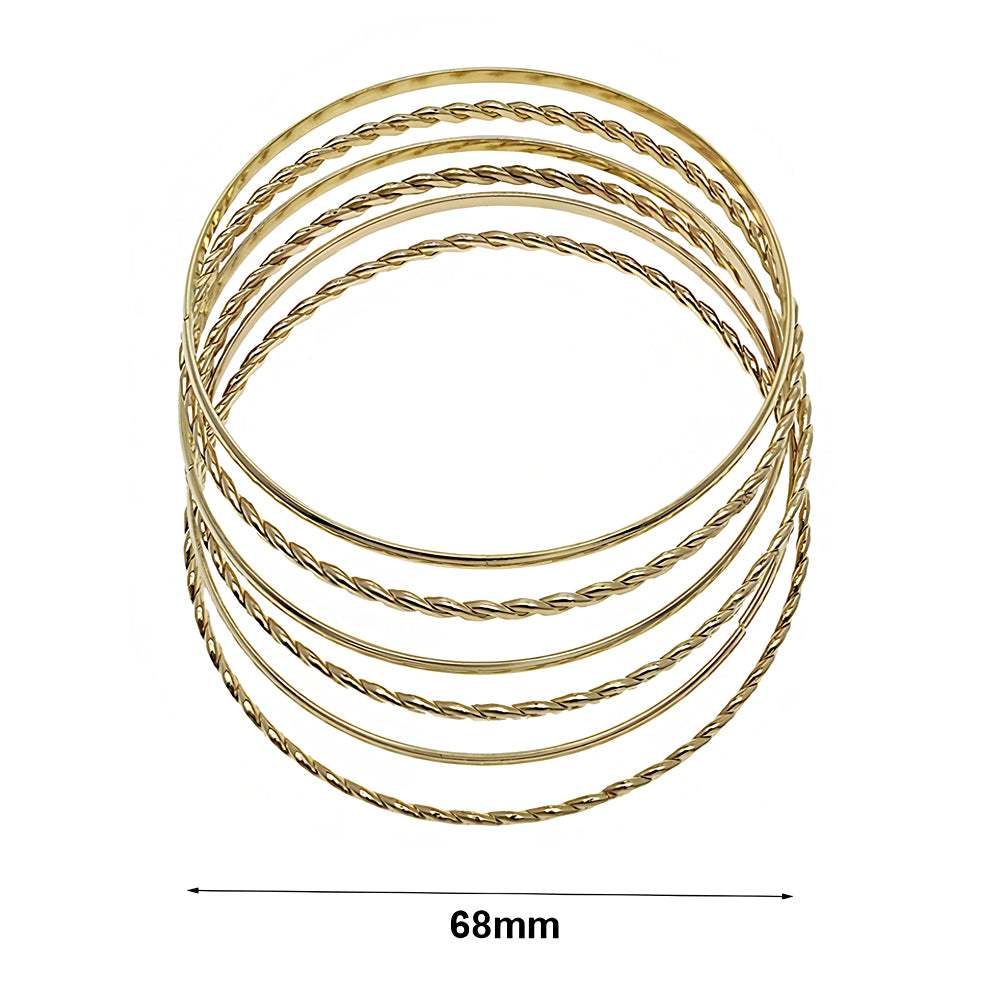 Assorted Twist Bangle Bracelet