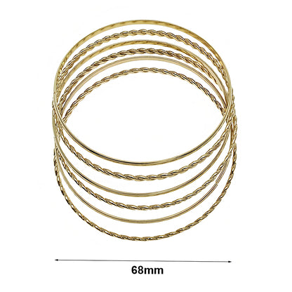 Assorted Twist Bangle Bracelet