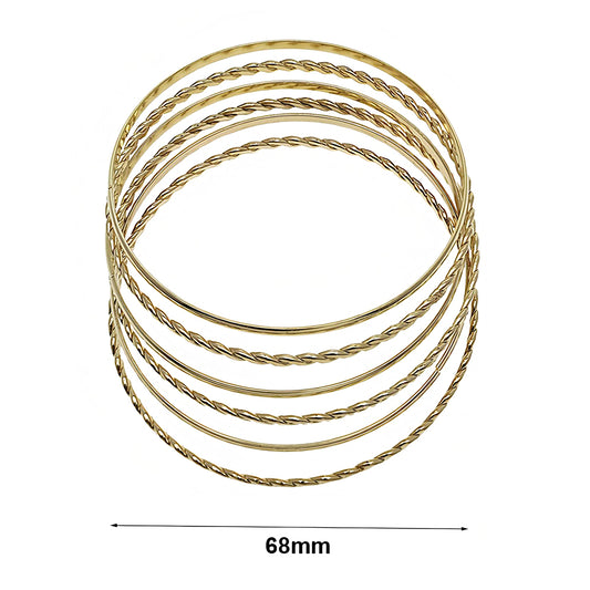 Assorted Twist Bangle Bracelet