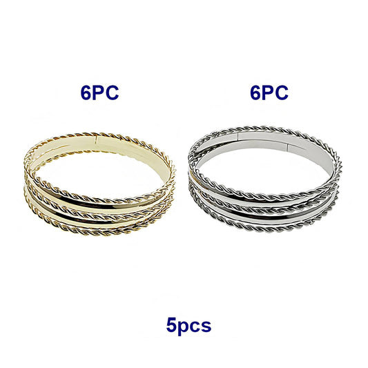 Assorted Twist Bangle Bracelet