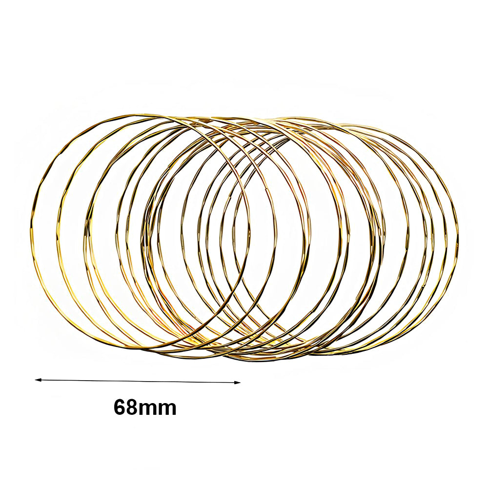 Thin Hammered Bangle Bracelet