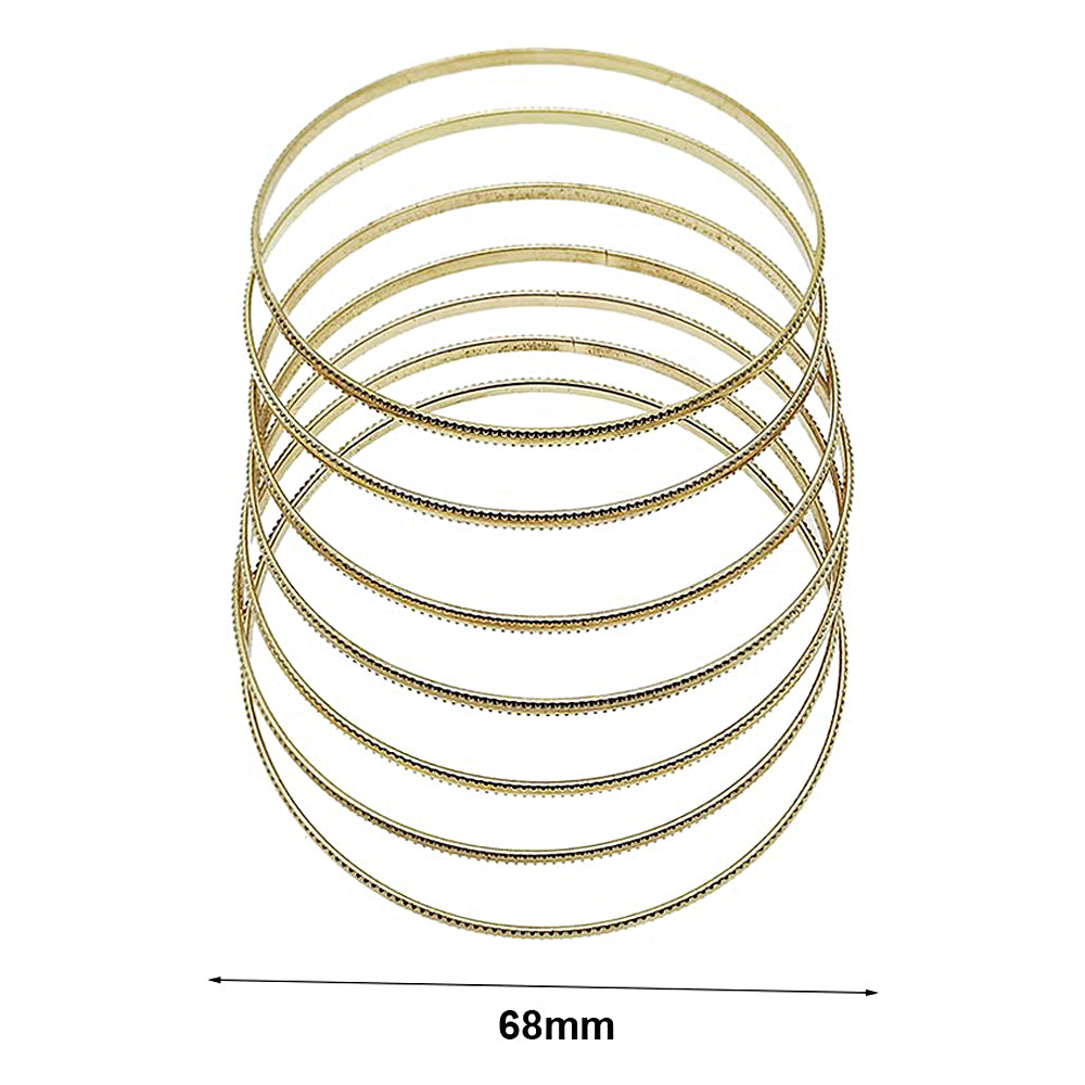 Dotted Trim Bangle Bracelet