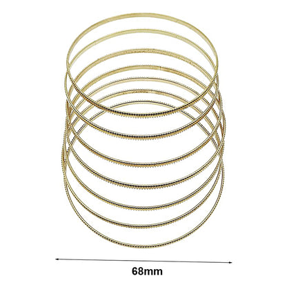 Dotted Trim Bangle Bracelet