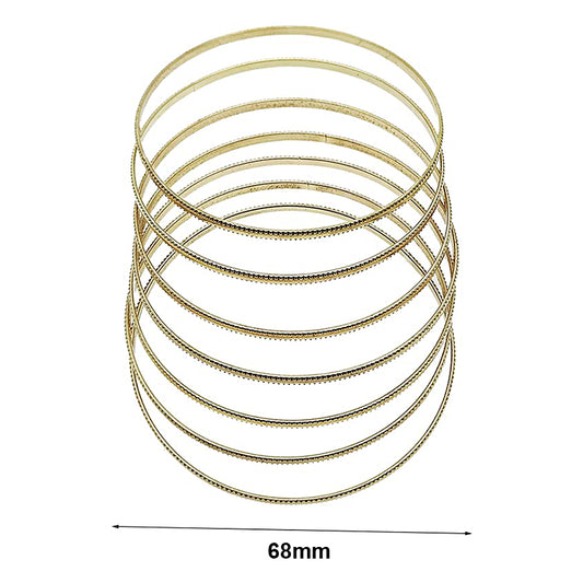 Dotted Trim Bangle Bracelet