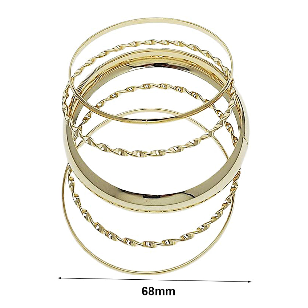 Assorted Twist Bangle Bracelet