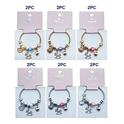 Rocking Horse Charm Coil Bracelet