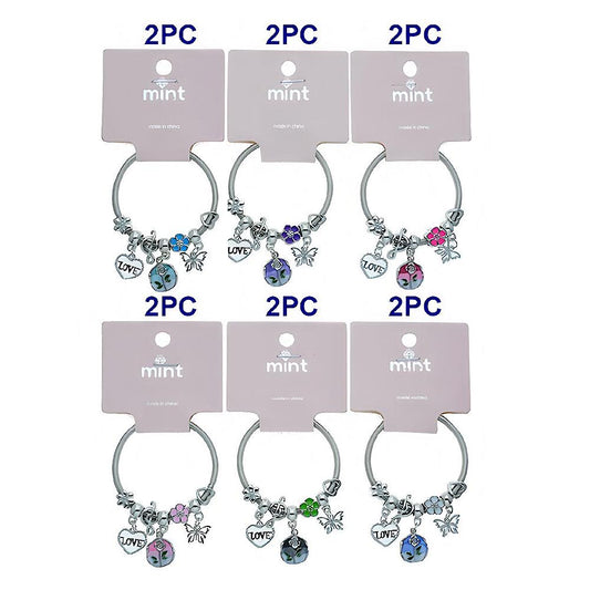 Rose Charm Coil Bracelet