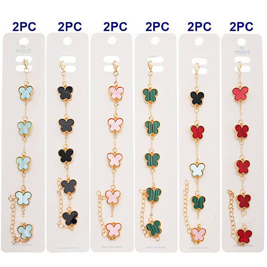 Inlaid Butterfly Chain Bracelet