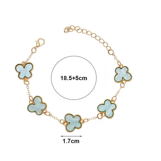 Inlaid Butterfly Chain Bracelet