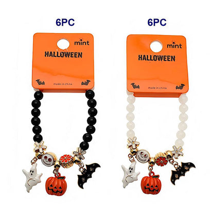 Halloween Beaded Charm Bracelet