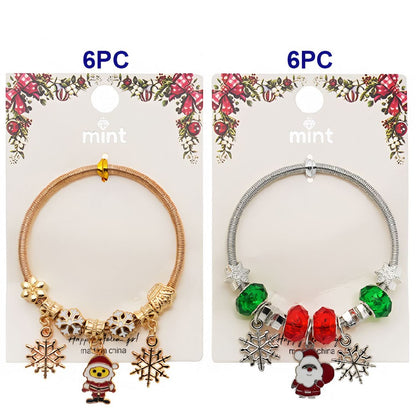 Christmas Santa Charm Bracelet