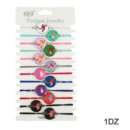 JAB30598 - Flamingo Adjustable Cord Bracelet