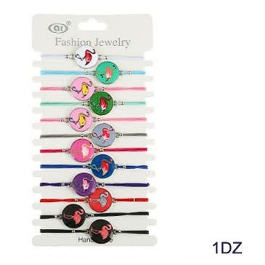 JAB30598 - Flamingo Adjustable Cord Bracelet