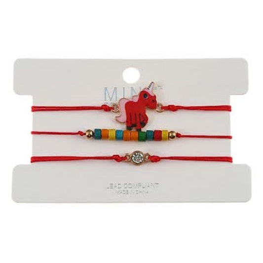 JAB30989 - Unicorn Adjustable Thread Bracelet