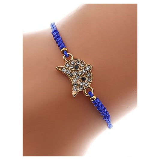JAB31281 - Owl Face Adjustable Cord Bracelet