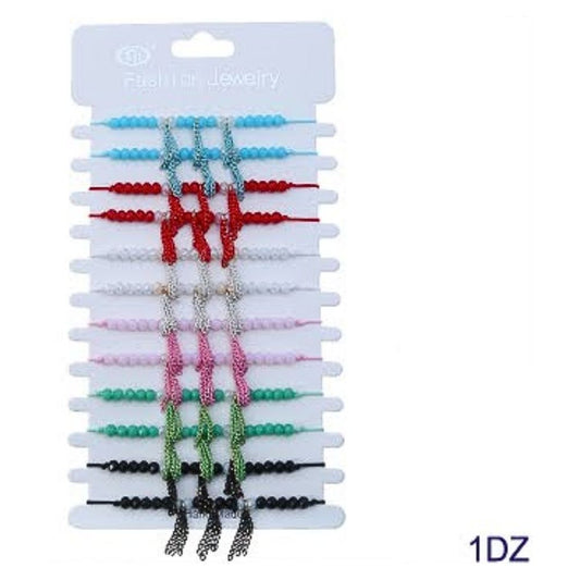 JAB32980 - Fringe Adjustable Cord Bracelet