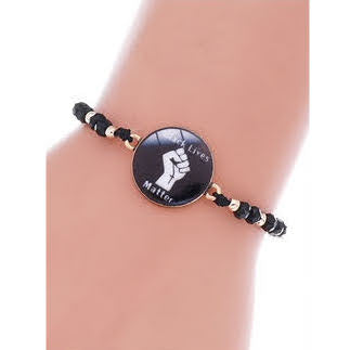 JAB36417 - Black Lives Matter Adjustable Cord Bracelet