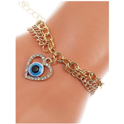 JAB39542 - Evil Eye Chain Bracelet