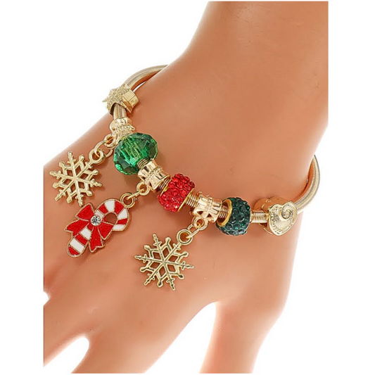 JAB45425 - Christmas Charm Bracelet