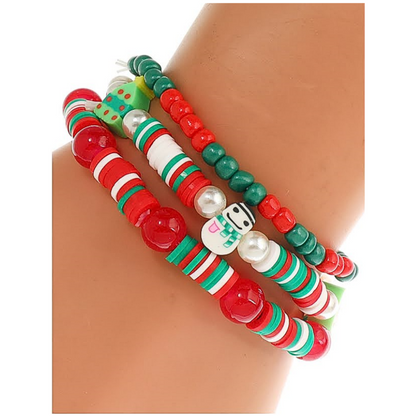 JAB45432 - Christmas Bead Bracelet