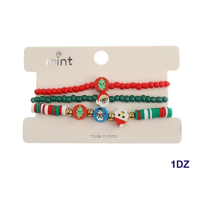 JAB45433 - Christmas Bead Bracelet