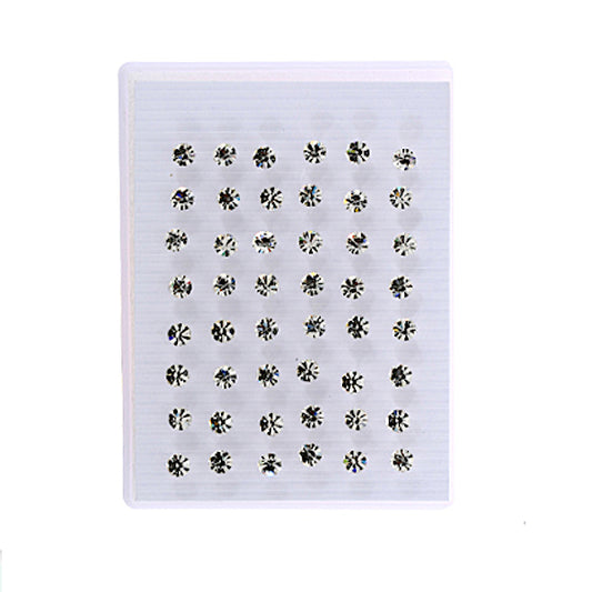 24 PCS Crystal Stud Earrings