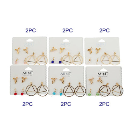 JAE30383 - 3 Pair Assorted Earrings