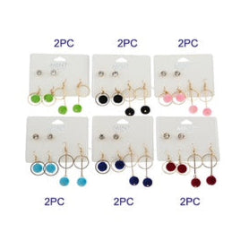 JAE30470 - 3 Pair Assorted Earrings