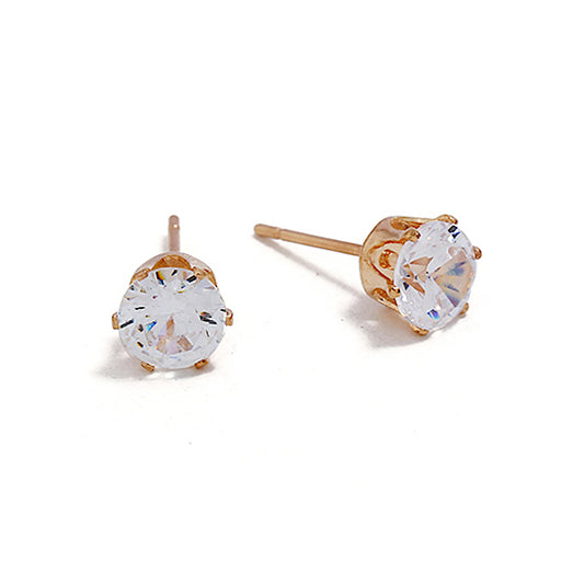 JAE31380 - 12 PCS Cubic Zirconia Stud Earrings