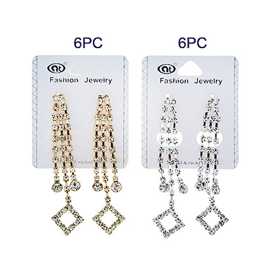 JAE32488 - Rhinestone Drop Earring