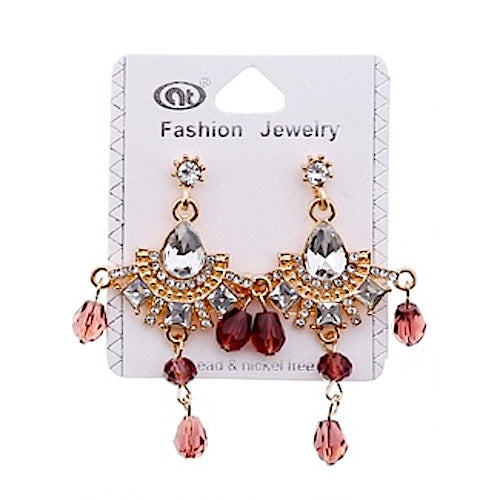 JAE35423 - Vintage Crystal Drop Earring