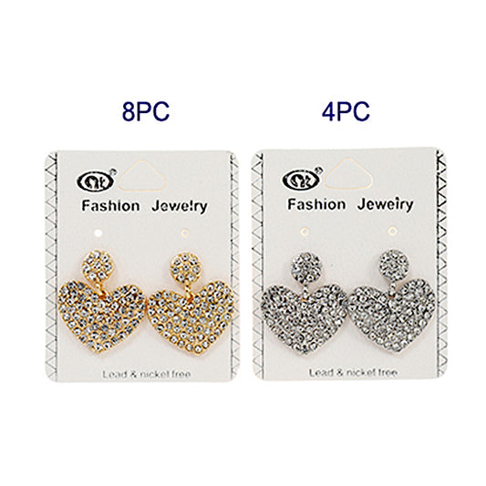 JAE38702 - Pavé Heart Earring