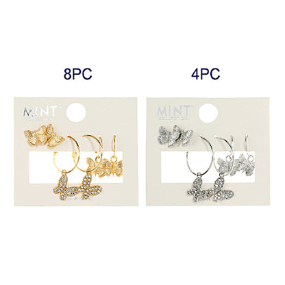 JAE38921 - 3 Pair Butterfly Earring Set