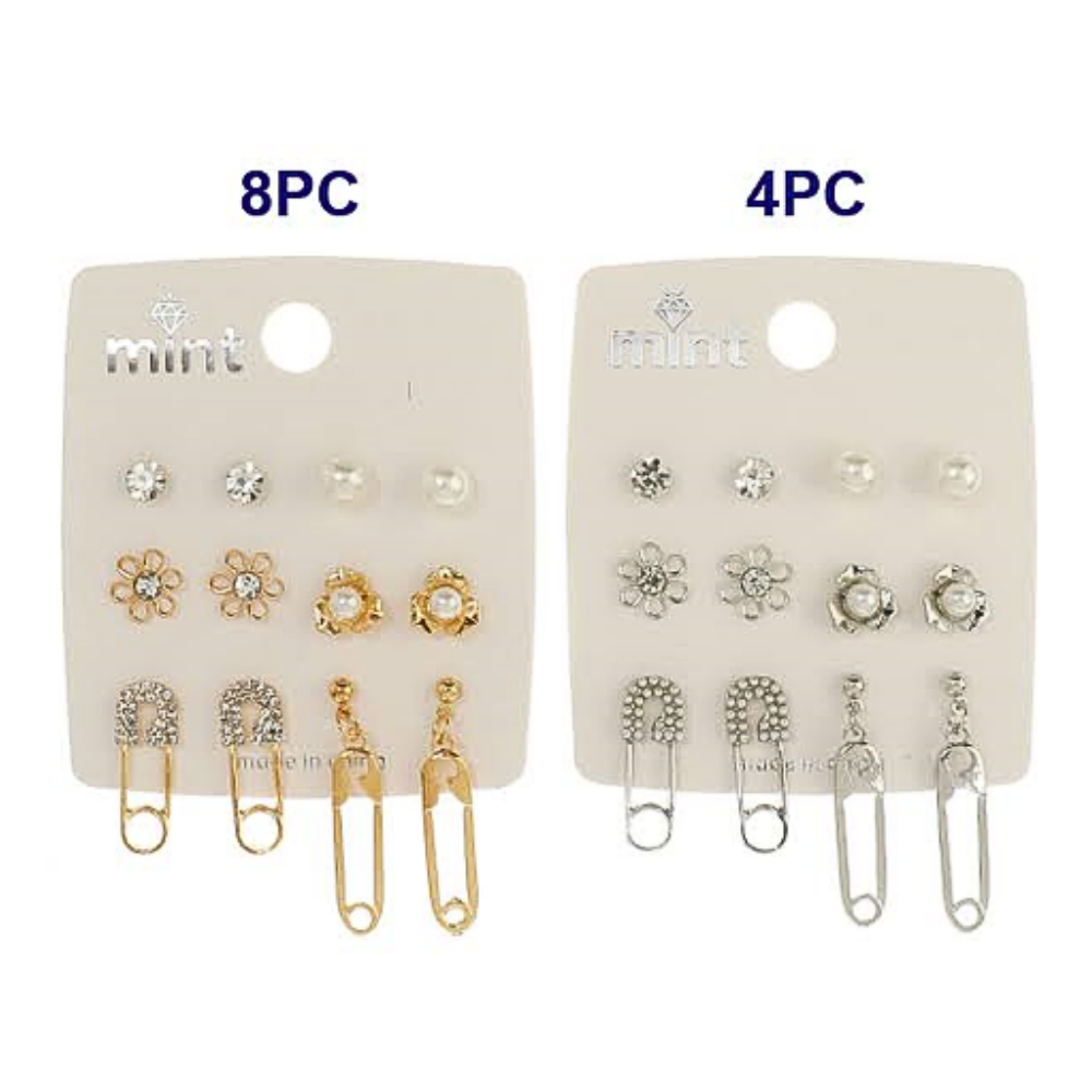 JAE39817 - 6 Pair Paperclip Earring Set
